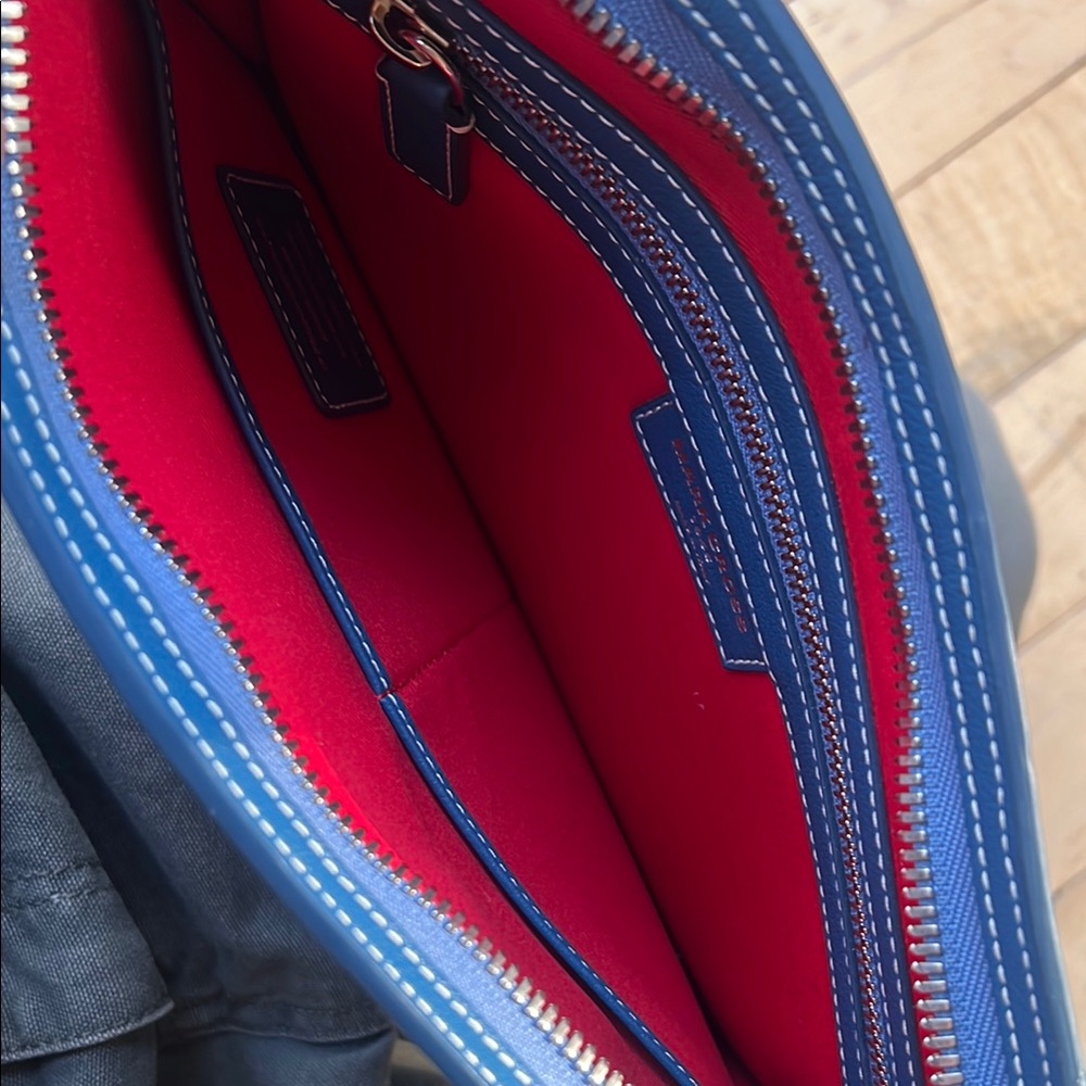 Mark Cross Patchwork Denim Clutch - image 3